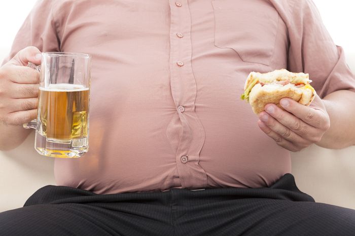 ожирение от употребления пива