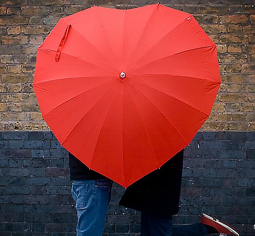 Сердечный зонт