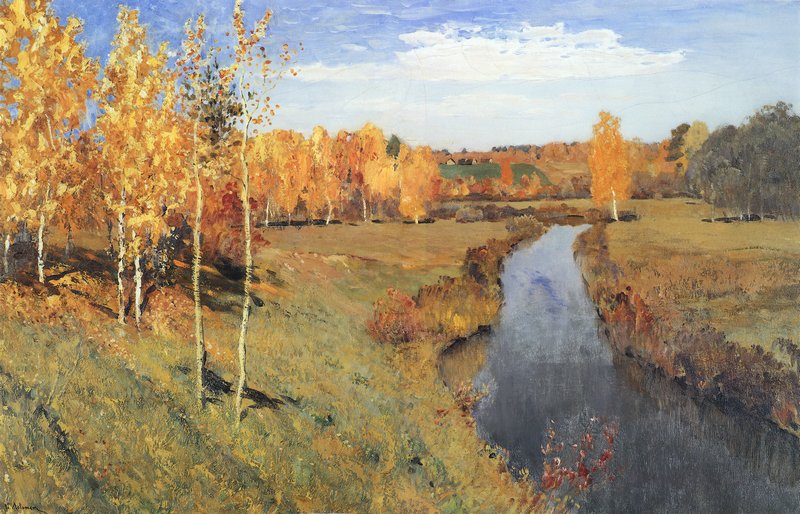 Картина Левитана "Золотая осень"