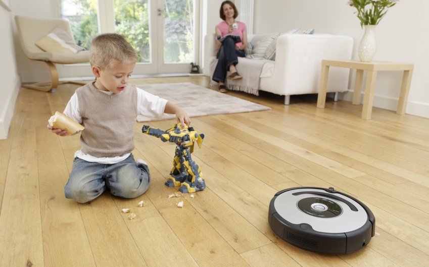 Робот-пылесос в детской